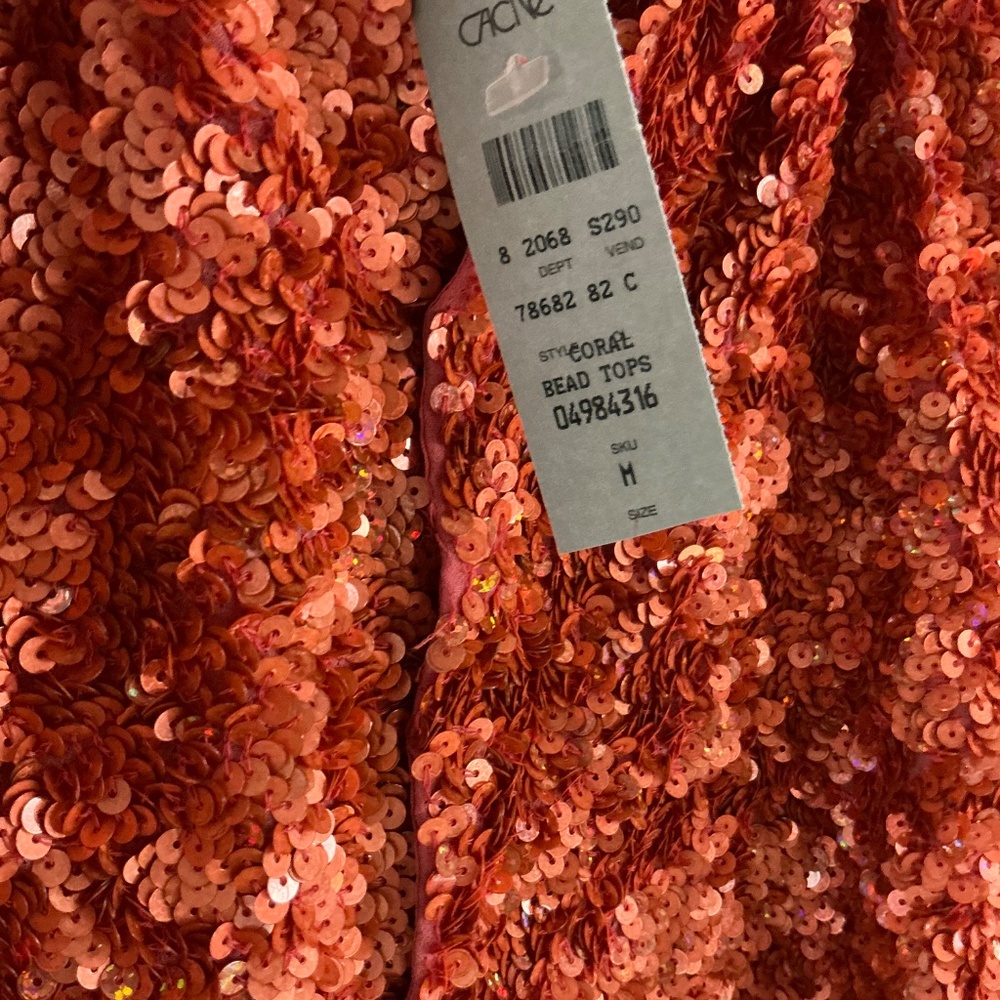 NWT! Cache Sequined Top NWT - image 4